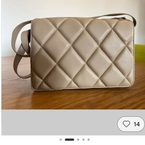 H&M Elegant Tan Quilted Women's Bag